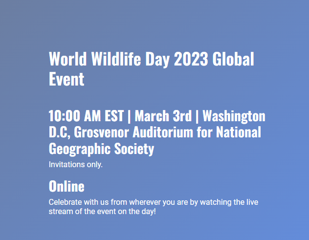 World Wildlife Day Global Event